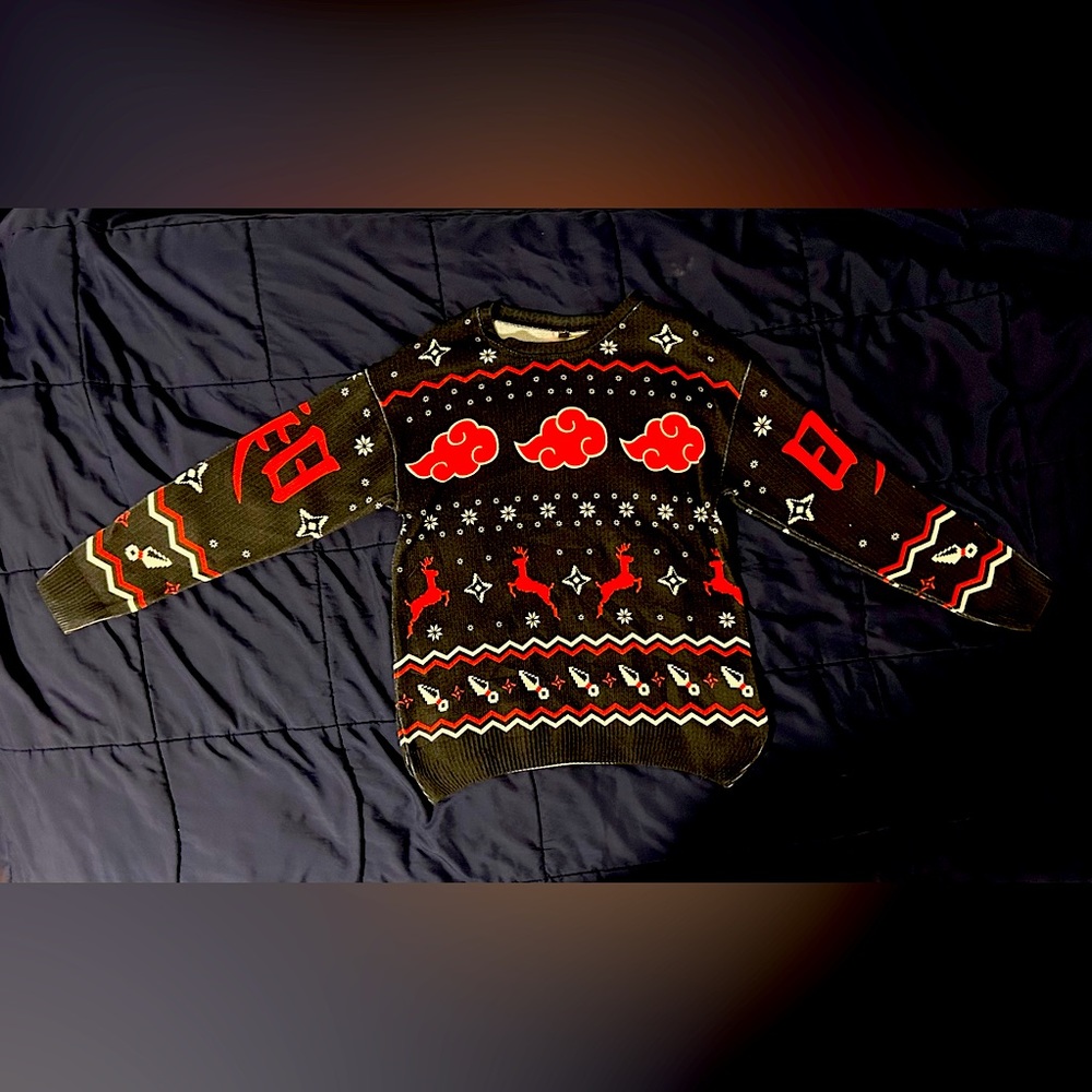 unisex Naruto Akatsuki christmas sweater